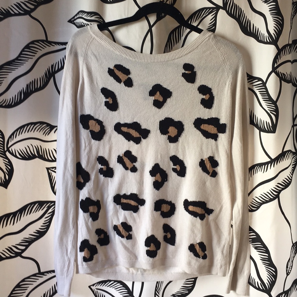 Leopard print sweater
